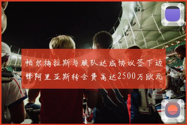 帕尔梅拉斯与狼队达成协议签下边锋阿里亚斯转会费高达2500万欧元